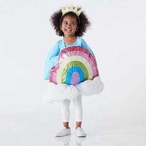 Pottery Barn Kids Halloween Rainbow Emoji Costume Size 7-8